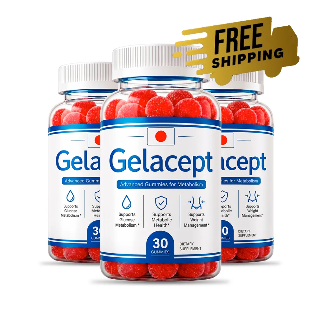 Gelacept advanced gummies three-bottle package
